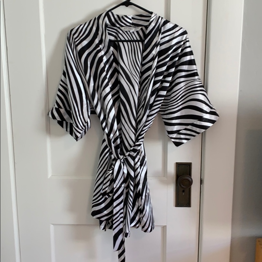 Silk Striped Robe - Picture 2 of 2